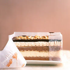 Black-and-White Peanut Bar Ice Cream Cake