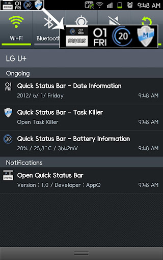 Quick Status Bar