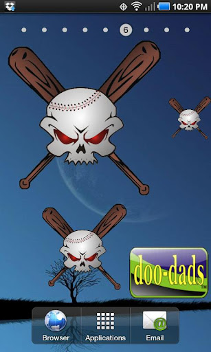 Baseball Skull doo-dad