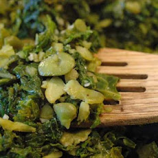 Mashed Favas (broad Beans) & Greens