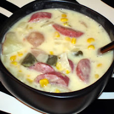 Corn, Sausage and Pepper Chowder