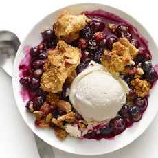 Blueberry Crumble With Cornmeal-Almond Topping