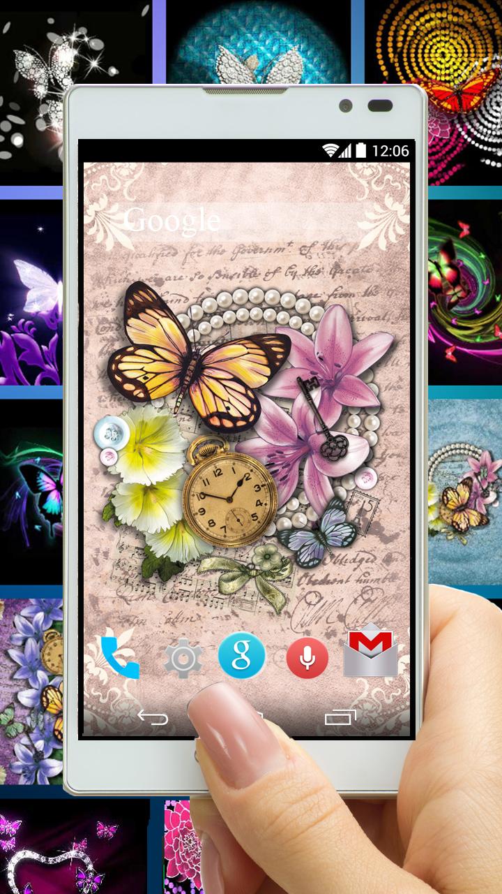 Android application Butterfly Fashion Wallpapers screenshort