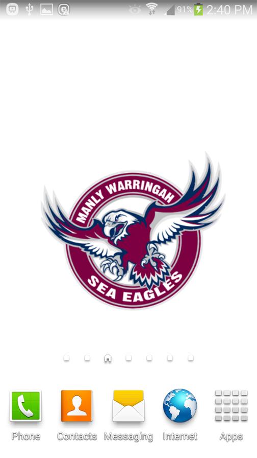 Android application Manly Sea Eagles Spinning Logo screenshort