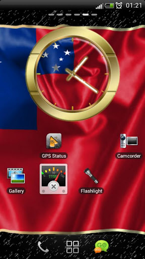 免費下載個人化APP|Samoa flag clocks app開箱文|APP開箱王
