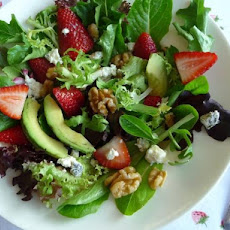 Strawberry Avocado Salad With Field Greens