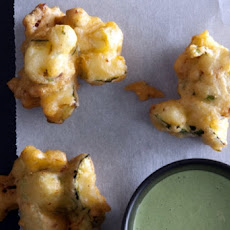 Zucchini Bacon Fritters with Basil-Mayo Dipping Sauce