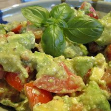 Creamy Avocado, Basil, Feta & Tomato Salad....