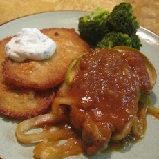 Baked Pork Chops & Apple Gravy
