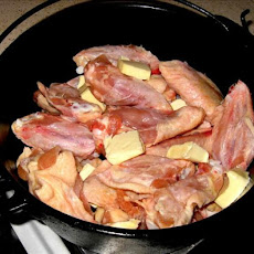 Dutch Oven Hot Peglegs and Wings (Chicken)