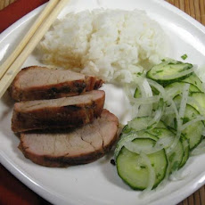 Sesame Pork With Thai Cucumber Salad