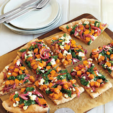 Butternut Squash, Spinach and Goat Cheese Pizza