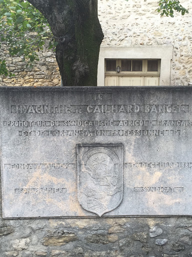 Plaque  Commémorative Cailhard Bancal