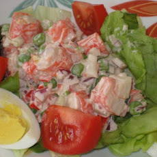 Mock Crab Louis Salad for Two