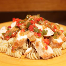 Baked Chicken in Red Pepper Sauce