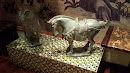 Hana Jade Horse Statues & Wall Mural Display