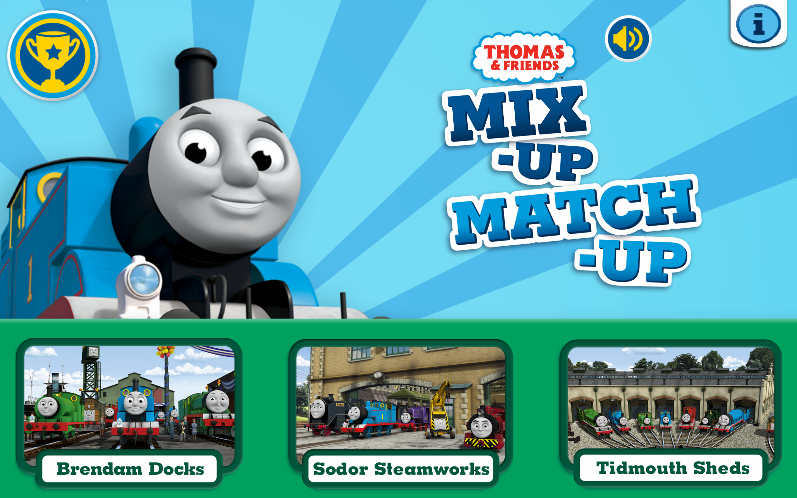 Android application Thomas &amp; Friends: Mix-Up Match screenshort