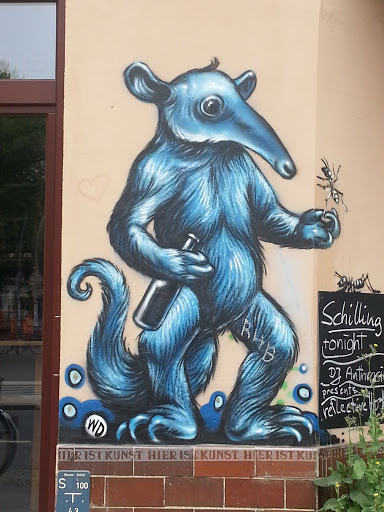 Blue Anteater Art