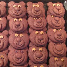 Chocolate Teddy Bear Cookies