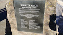 Willits Arch Plaque