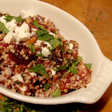 Quinoa Salad with Feta, Blood Oranges and Mint