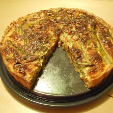 Asparagus, Leek & Gruyere Tart in Tarragon Savory Custard