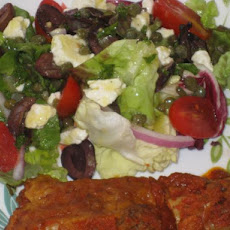 Mediterranean Salad With Lemon Caper Vinaigrette