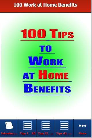 How to Work at Home Benefits