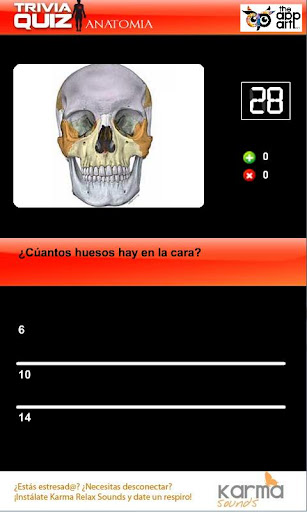 Trivia Quiz Anatomía