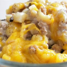 Macaroni and Cheddar Cheese Beef Bake