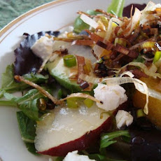 Bright Winter Salad with Crispy Leeks