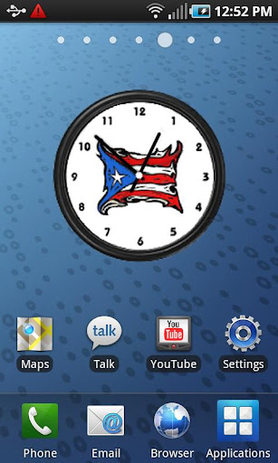 Puerto Rico FlagClock Widget