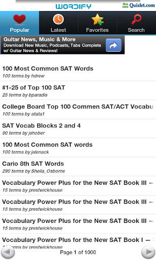 Wordify SAT Vocabulary