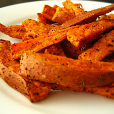 Sweet Potato Fries With Garlic and Herbs