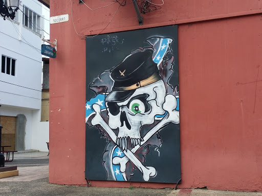 Quebradillas Skull Pirate Mural 