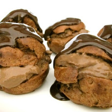 Triple Chocolate Cream Puffs
