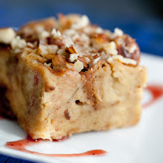 Banana Rum Challah Bread Pudding