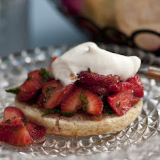 Strawberry, Mint and Thyme Shortcake