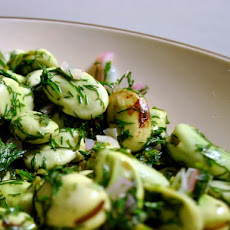 Broad Beans with Dill Butter