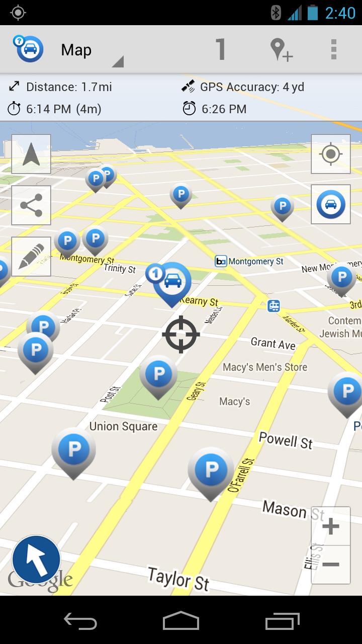 Android application Car Finder AR screenshort