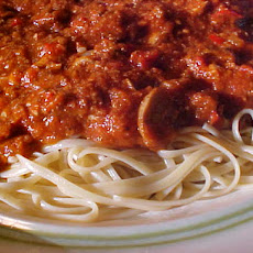 Spaghetti Bolognese Sauce (Beef and Italian Sausage)