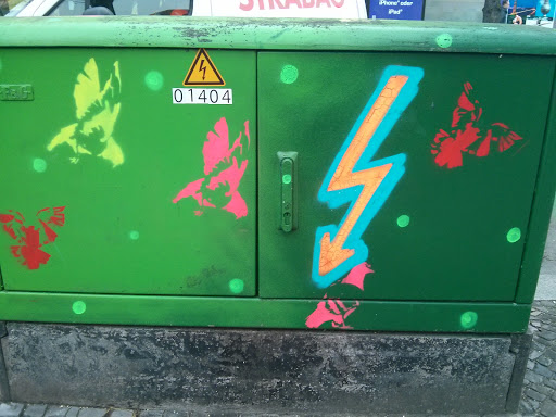 Street Art Unter Strom