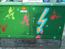 Street Art Unter Strom