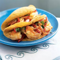 Tomatillo Shrimp Fajitas