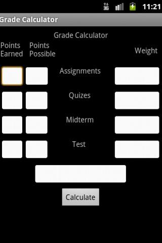 Easy Grade Calculator