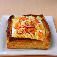 Buttermilk Cream Tart with Apple Roses