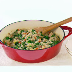 Risotto with Bacon and Kale