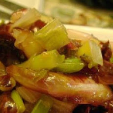 Savoy Cabbage and Radicchio Slaw with Blood Orange Dressing