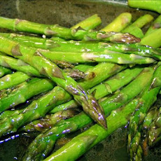 Roasted Asparagus With Balsamic Brown Butter Sauce