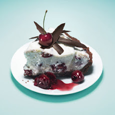 White Chocolate-Cherry Mousse Pie
